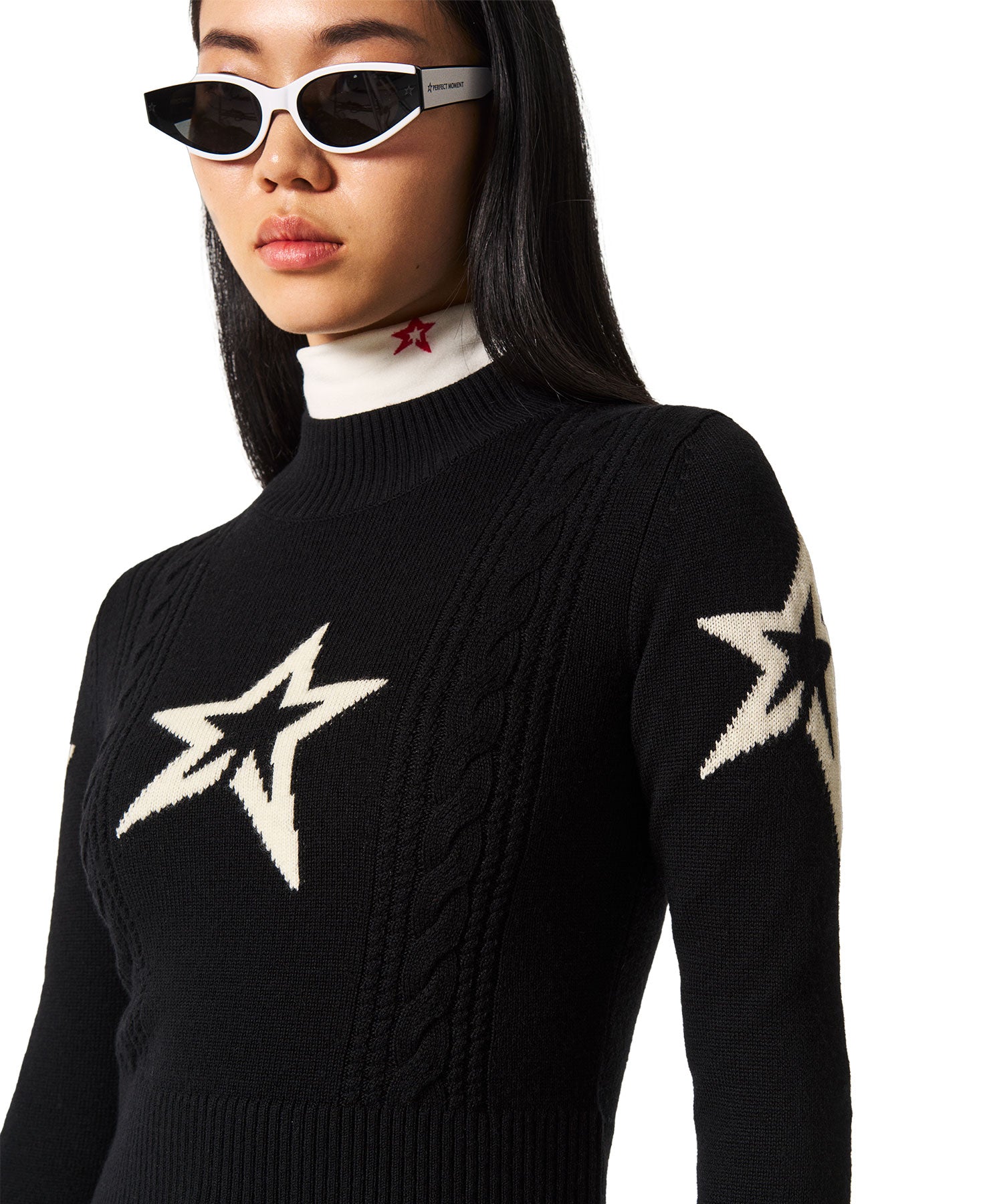 【PERFECT MOMENT】Cable Underwear Sweater